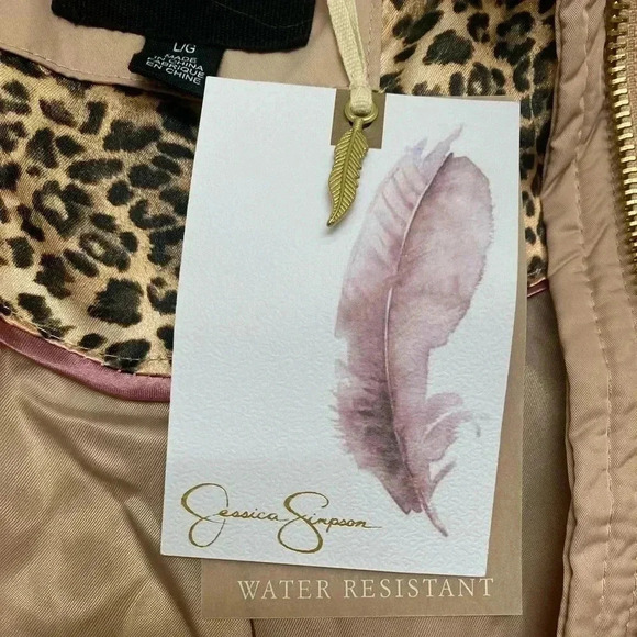 🆕Jessica Simpson Blush Sherpa-Trim Anorak Long Jacket L🆕 - Picture 14 of 16